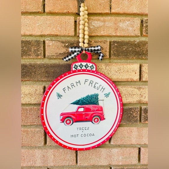 Farm Fresh Trees Village Toys Metal Sign - Picture 4 of 12